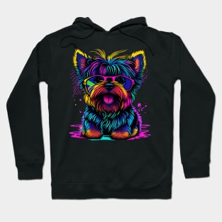 Synthwave Yorkie Hoodie